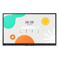 Pantalla Interactiva Samsung 65" Pulgadas WA65F Tactil 12x7 400nits 4K HDMI USB RJ45 WiFi Negro