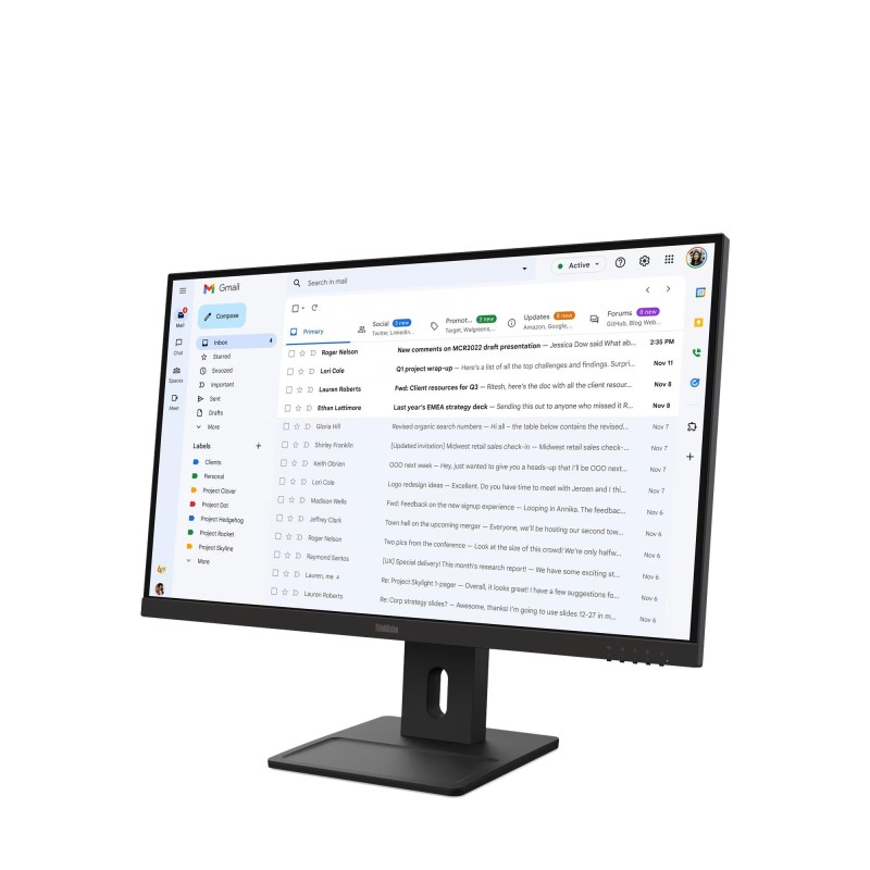 Monitor Lenovo ThinkVision E27-40 27” Pulgadas Plano FullHD HDMI DisplayPort VGA Negro
