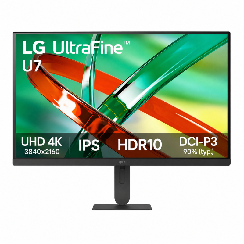 Monitor LG UltraFine U7 27" Pulgadas Plano UHD 4K HDMI DisplayPort Negro