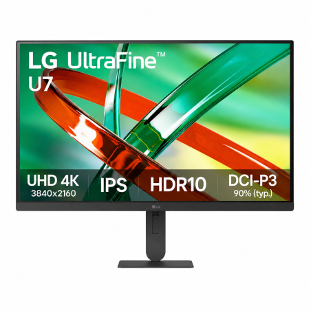 Monitor LG UltraFine U7 27" Pulgadas Plano UHD 4K HDMI DisplayPort Negro