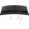 Monitor Lenovo ThinkVision T34WD-40 34” Pulgadas Curvo WQHD HDMI DisplayPort USB-C RJ45 Negro