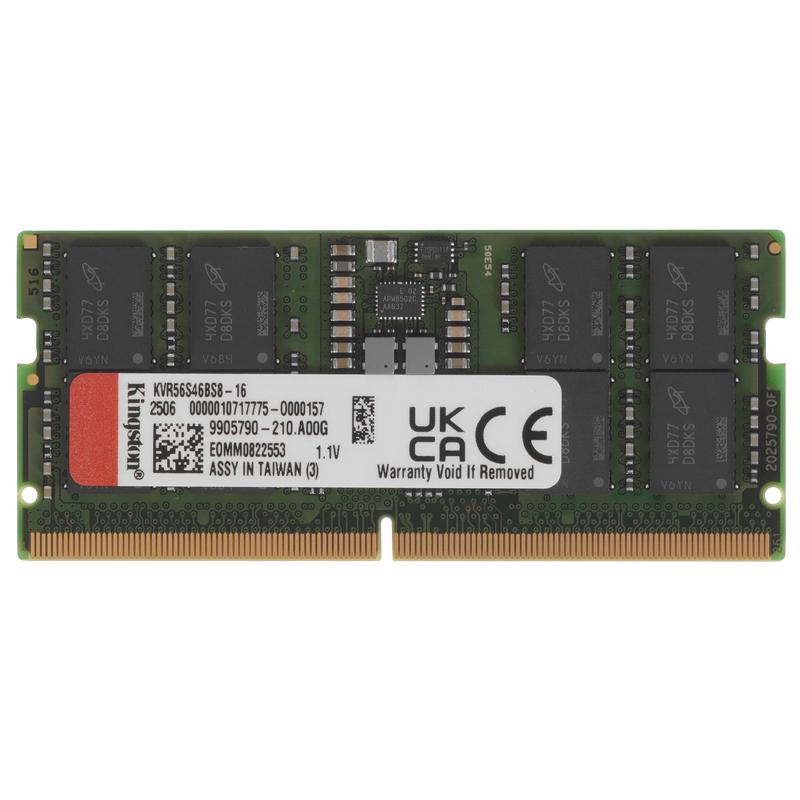 Memoria Para Portatil Kingston ValueRAM 16GB DDR5 5600Mhz SODIMM PC5-44800