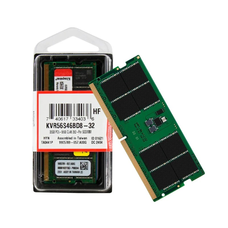 Memoria Para Portatil Kingston ValueRAM 32GB DDR5 5600Mhz SODIMM PC5-44800