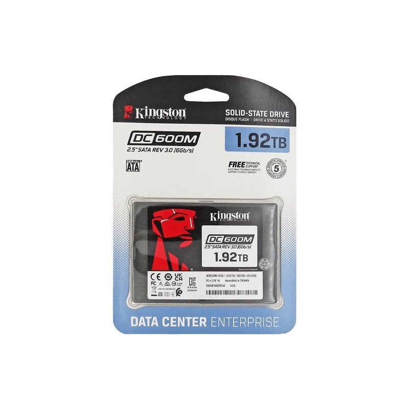 Disco De Estado Solido Kingston DC600M 1.92TB SATA 2.5" Enterprise
