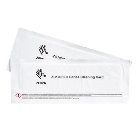 Kit De Limpieza Zebra 105999-310-01 Para Impresoras ZC100 ZC300 ZC350 2 Tarjetas Original