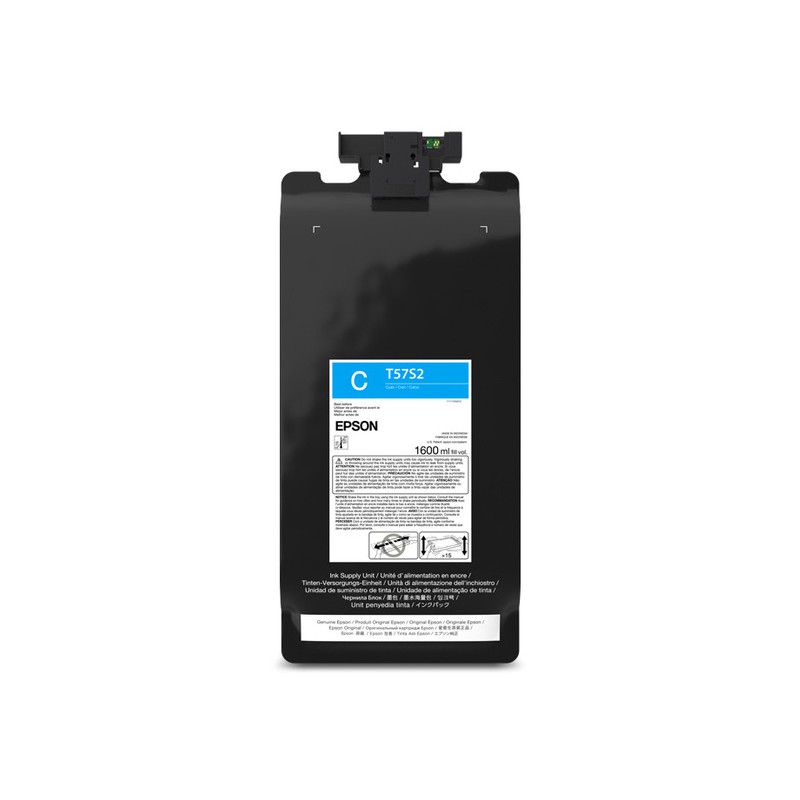 Epson T57S220, High (L) Yield, Cian, 1600 ml, 1 pieza(s), Un solo paquete