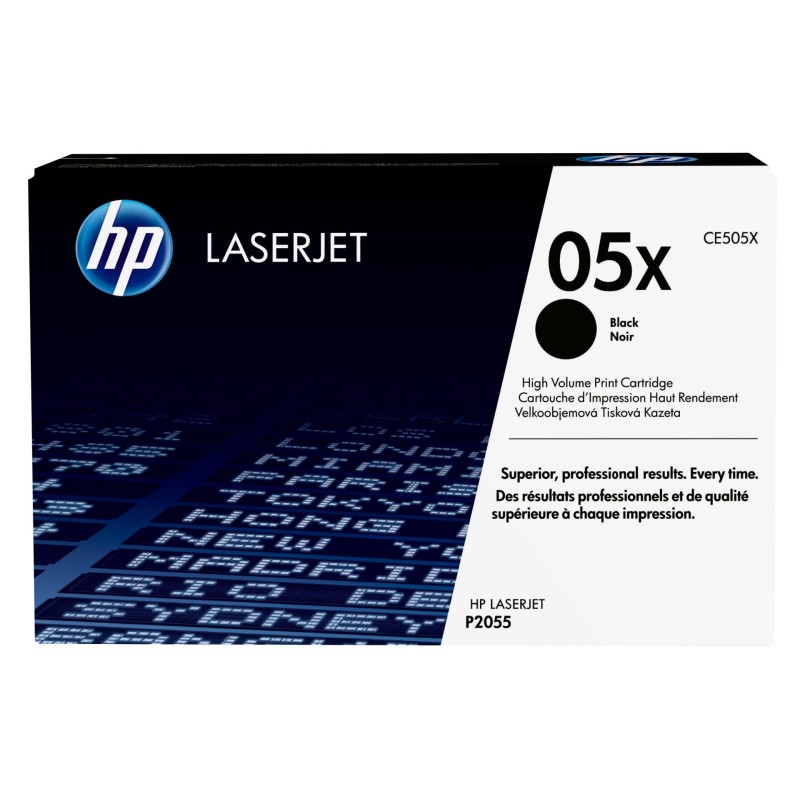 HP Cartucho original de tóner negro de alto rendimiento 05X LaserJet, 6500 páginas, Negro, 1 pieza(s)