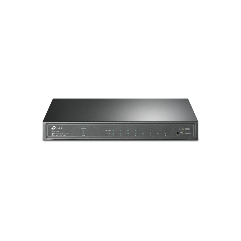 TP-Link JetStream TL-SG2008P, Gestionado, L2/L2+, Gigabit Ethernet (10/100/1000), Energía sobre Ethernet (PoE), Montaje en rack