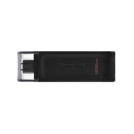 Kingston Technology DataTraveler 70, 128 GB, USB Tipo C, 3.2 Gen 1 (3.1 Gen 1), Tapa, 7 g, Negro