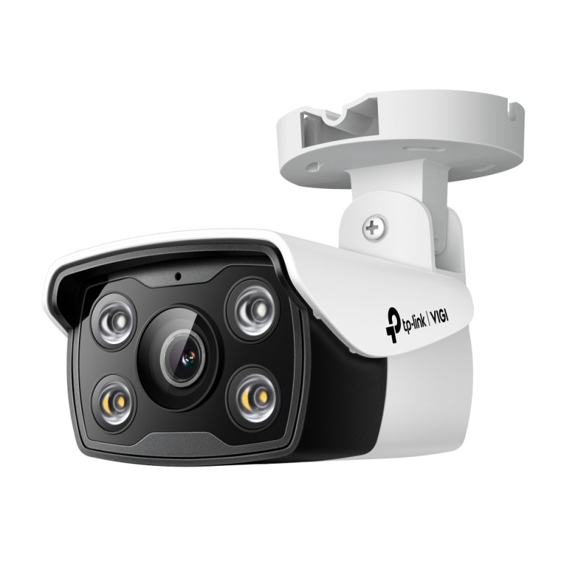 TP-Link VIGI C340, Cámara de seguridad IP, Exterior, Alámbrico, Techo/pared/Tubo, Negro, Blanco, Bala (forma)