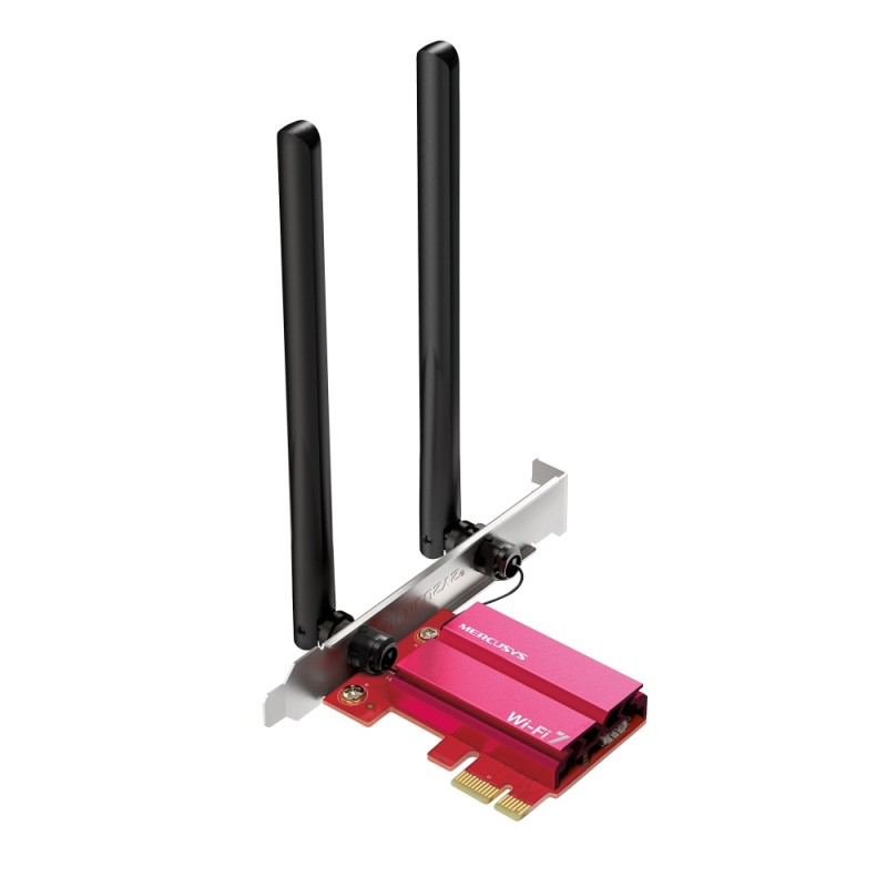 Mercusys MA37BE, Inalámbrico, PCI Express, WLAN / Bluetooth, Wi-Fi 7 (802.11be)