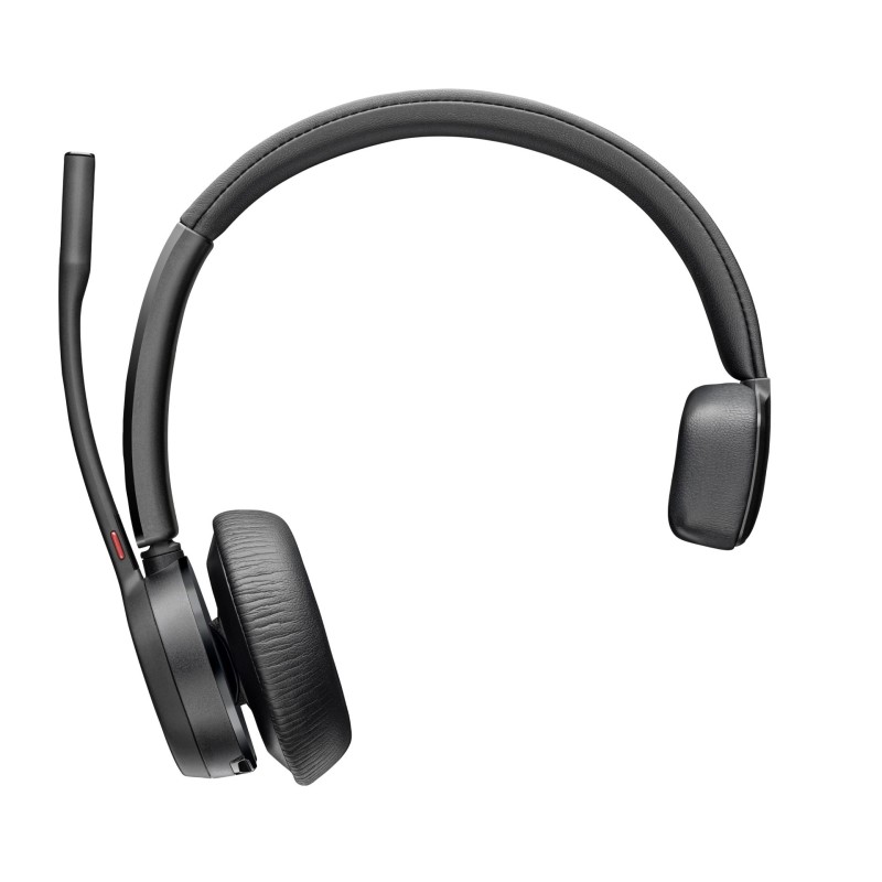 HP Poly Auriculares USB-A Poly Voyager 4310 con certificación de Microsoft Teams + adaptador BT700, Inalámbrico, Oficina/Centro 