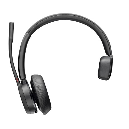 HP Poly Auriculares USB-A Poly Voyager 4310 con certificación de Microsoft Teams + adaptador BT700, Inalámbrico, Oficina/Centro 
