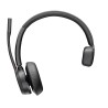 HP Poly Auriculares USB-A Poly Voyager 4310 con certificación de Microsoft Teams + adaptador BT700, Inalámbrico, Oficina/Centro 