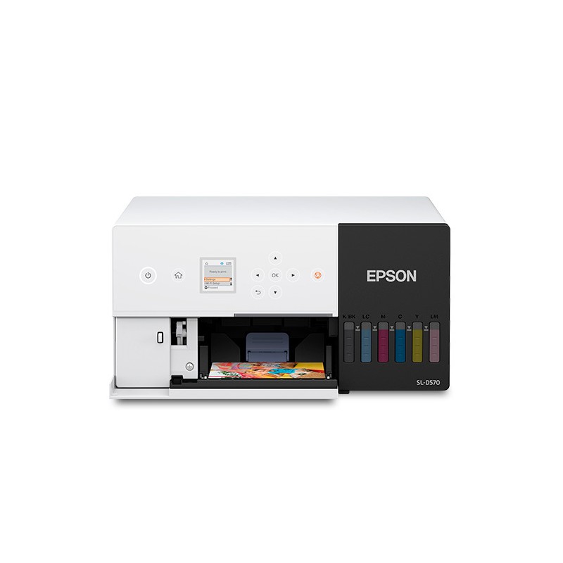Impresora Epson SureLab D570 Inyección de Tinta Fotográfica Impresión 1440x720 WiFi USB Blanco