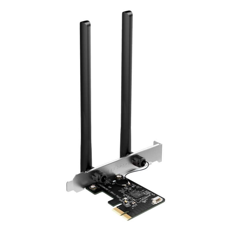 Mercusys MA30E, Interno, Inalámbrico, PCI Express, WLAN / Bluetooth, 1200 Mbit/s, Negro