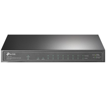 TP-Link TL-SG1210P, No administrado, Gigabit Ethernet (10/100/1000), Energía sobre Ethernet (PoE), Montaje de pared