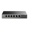TP-Link TL-SF1006P, No administrado, Fast Ethernet (10/100), Bidireccional completo (Full duplex), Energía sobre Ethernet (PoE)