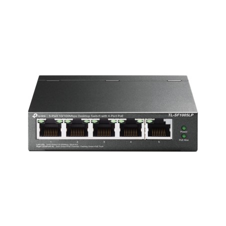 TP-Link TL-SF1005LP, No administrado, Fast Ethernet (10/100), Bidireccional completo (Full duplex), Energía sobre Ethernet (PoE)