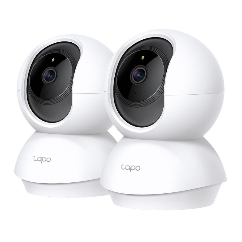 TP-Link Tapo C200P2, Cámara de seguridad IP, Interior, Inalámbrico, 2400 MHz, Escritorio, Negro, Blanco