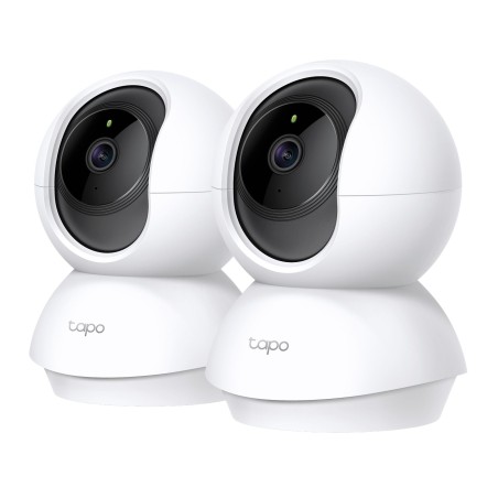 TP-Link Tapo C200P2, Cámara de seguridad IP, Interior, Inalámbrico, 2400 MHz, Escritorio, Negro, Blanco
