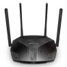 Mercusys MR80X, Wi-Fi 6 (802.11ax), Doble banda (2,4 GHz / 5 GHz), Ethernet, Negro, Router de mesa