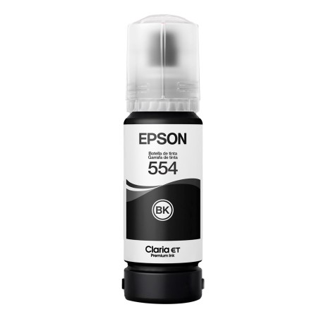 Botella De Tinta Epson T554 Negro 6.800 páginas 70ml C13T554120-AL Original