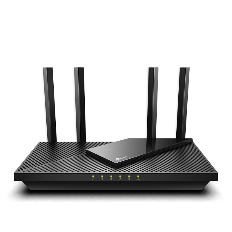 TP-Link Archer AX55, Wi-Fi 6 (802.11ax), Doble banda (2,4 GHz / 5 GHz), Ethernet, Negro, Router de mesa