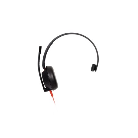 HP Poly Auriculares monoaurales USB-C Poly Blackwire 5210 + conector de 3,5 mm + adaptador USB-C/A, Alámbrico, Oficina/Centro de