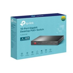 Switch TP-Link TL-SG1210P 10 Puertos Gigabit 8PoE+ 1SFP 1RJ45 No Administrado