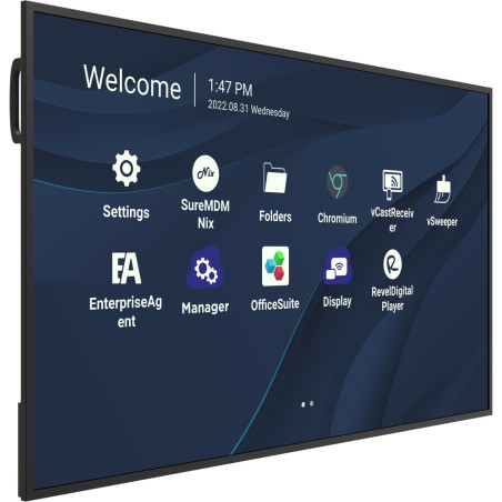 Pantalla De Presentacion ViewSonic CDE6530 65" Pulgadas  24x7 500nits 4K HDMI USB-C RJ45 Negro