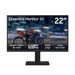 Monitor Samsung Essential S3 S31GF 22" Pulgadas Plano FHD HDMI D-Sub Negro