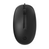 Mouse HP 125 Cableado USB-A Negro