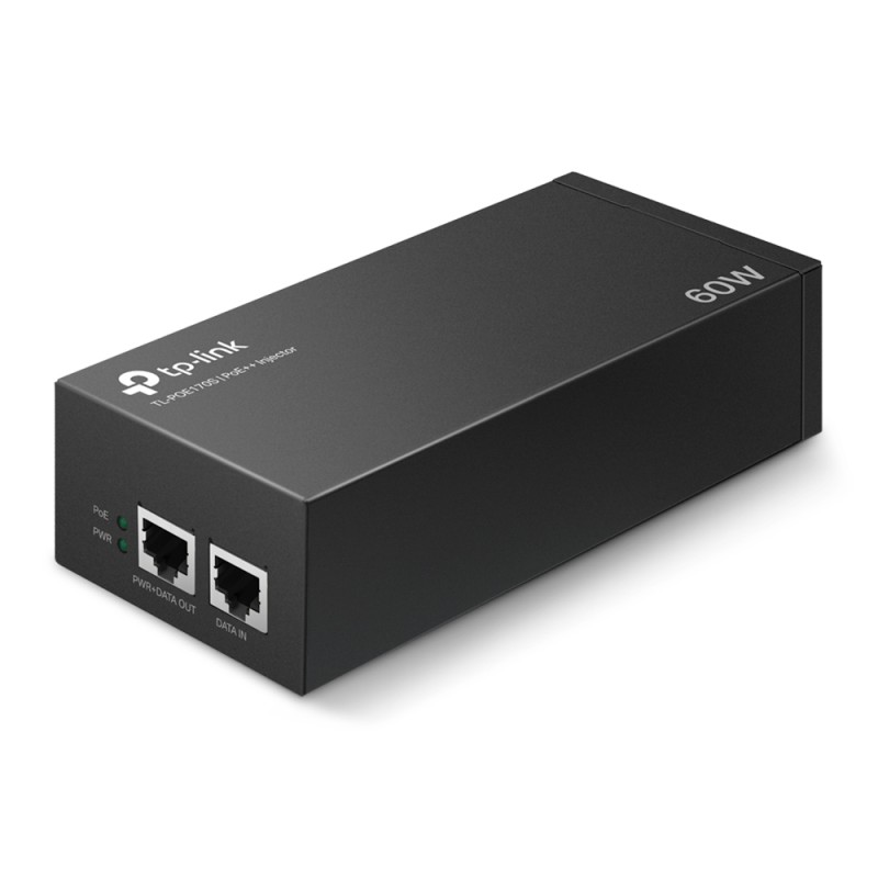 Inyector PoE++ TP-Link Omada POE170S 60W 2 Puertos Gigabit Negro