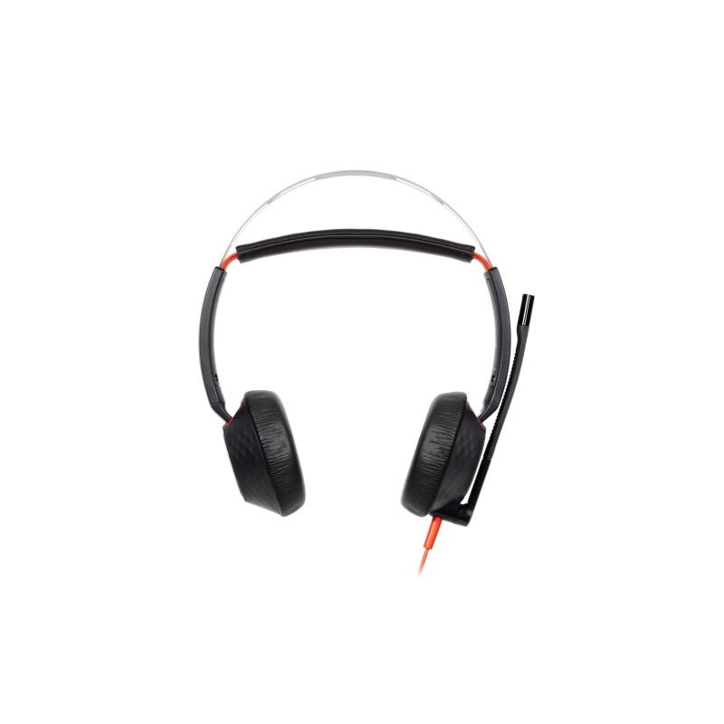 Diadema HP Poly Blackwire 5220 3.5mm adaptador USB-C/A
