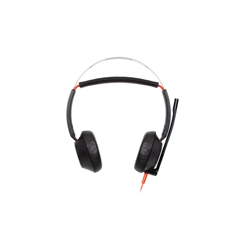 Diadema Auricular HP Poly Blackwire 5220 Estereo USB-C USB-A 3.5mm Negro Con Microfono