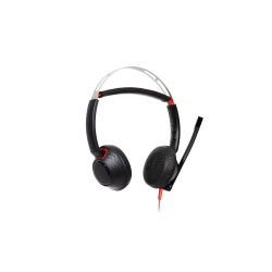 Diadema Auricular HP Poly Blackwire 5220 Estereo USB-C USB-A 3.5mm Negro Con Microfono