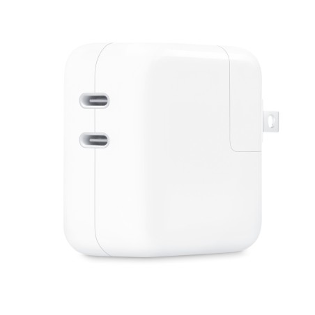Adaptador De Corriente Apple 35W 2 Puertos USB-C Blanco
