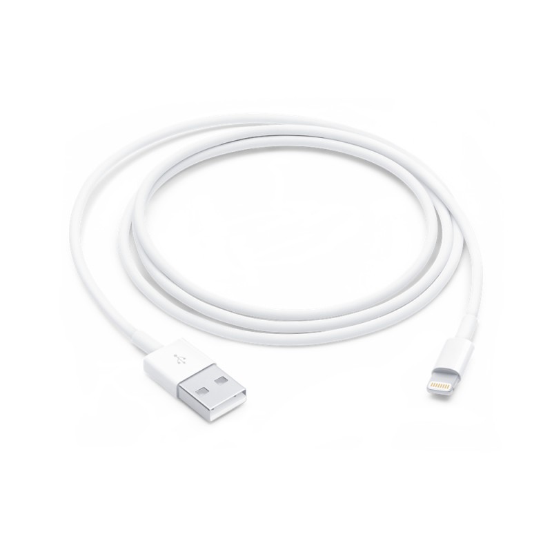 Cable Apple Lightning A USB-A 1Mt Carga Y Sincronizacion Blanco