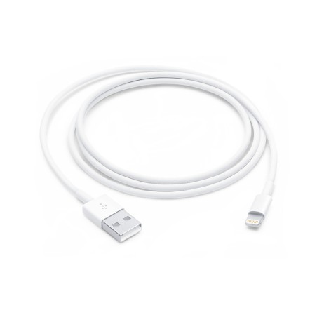 Cable Apple Lightning A USB-A 1Mt Carga Y Sincronizacion Blanco