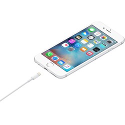 Cable Apple Lightning A USB-A 1Mt Carga Y Sincronizacion Blanco