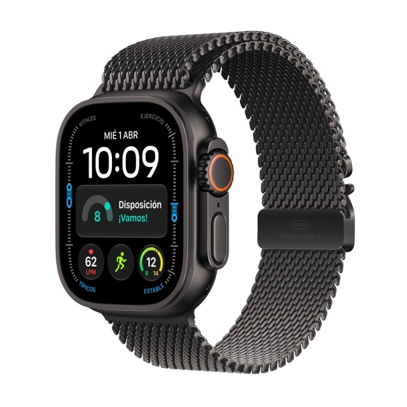 Apple Watch Ultra 4 49mm Titanio Negro GPS + Cellular 5G LTE Correa Milanesa Titanio Negro M
