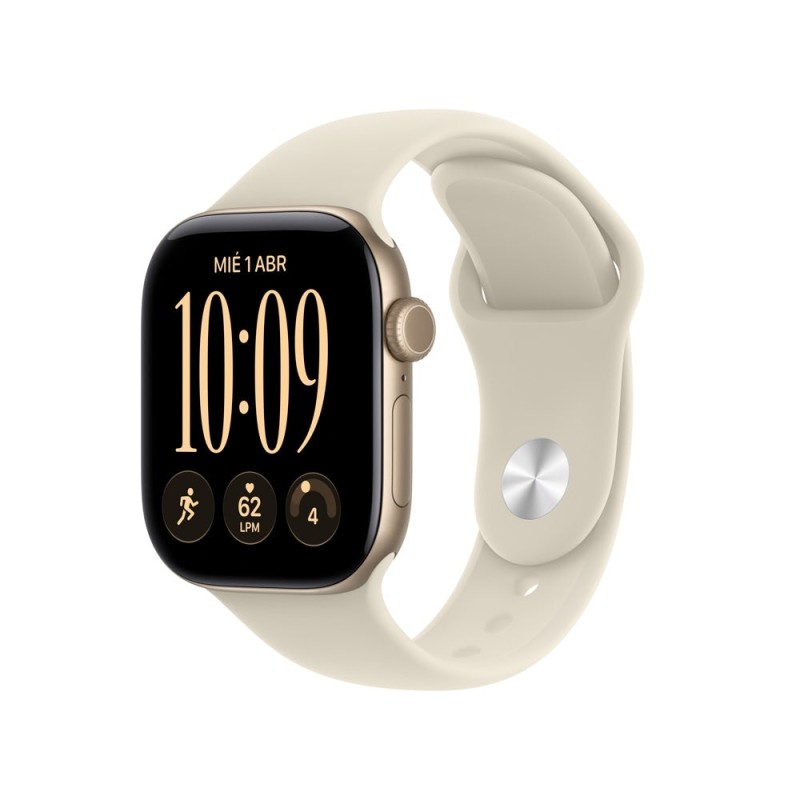 Apple Watch Series 12 42mm Aluminio Oro Claro Correa Deportiva Arena GPS M/L
