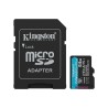 Memoria microSDXC Kingston 64GB Canvas Go! Plus Gen4 UHS-I U3 V30 A2 Con Adaptador SD