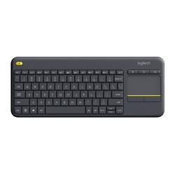 Teclado Logitech K400 Plus Inalambrico QWERTY Touchpad USB Español Negro