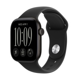 Apple Watch Series 12 42mm Aluminio Negro Correa Deportiva Negra GPS M/L