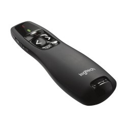Presentador Inalambrico Logitech R400 Laser Rojo USB 2.4GHz Alcance 15Mts Negro