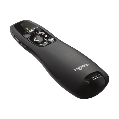 Presentador Inalambrico Logitech R400 Laser Rojo USB 2.4GHz Alcance 15Mts Negro