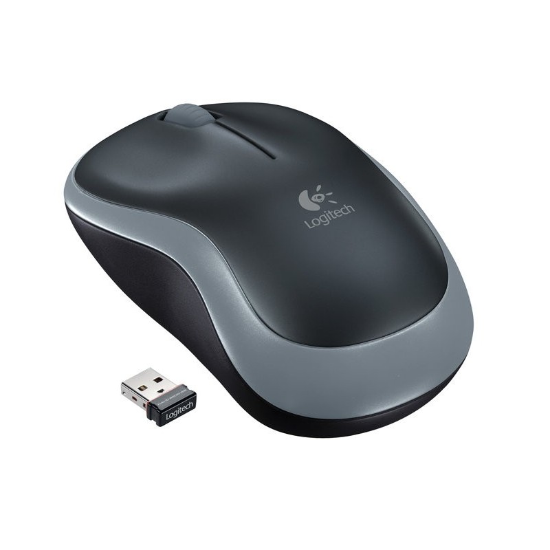 Mouse Logitech M185 Optico Inalambrico Negro