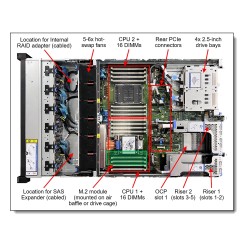 Servidor Lenovo ThinkSystem SR650 V4 Intel Xeon 6515P 32GB 480GB SSD Rack 2x1300W